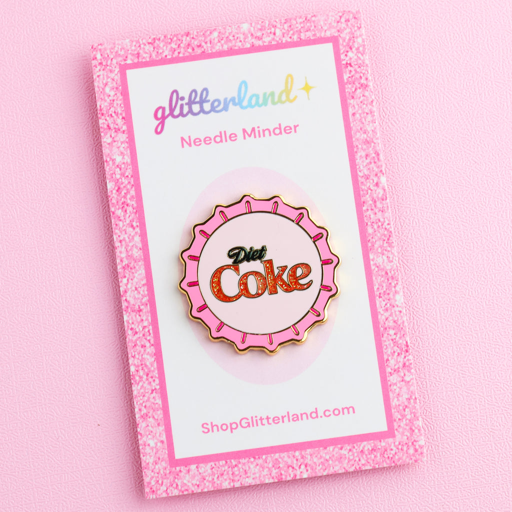 Diet Soda Bottle Cap Needle Minder