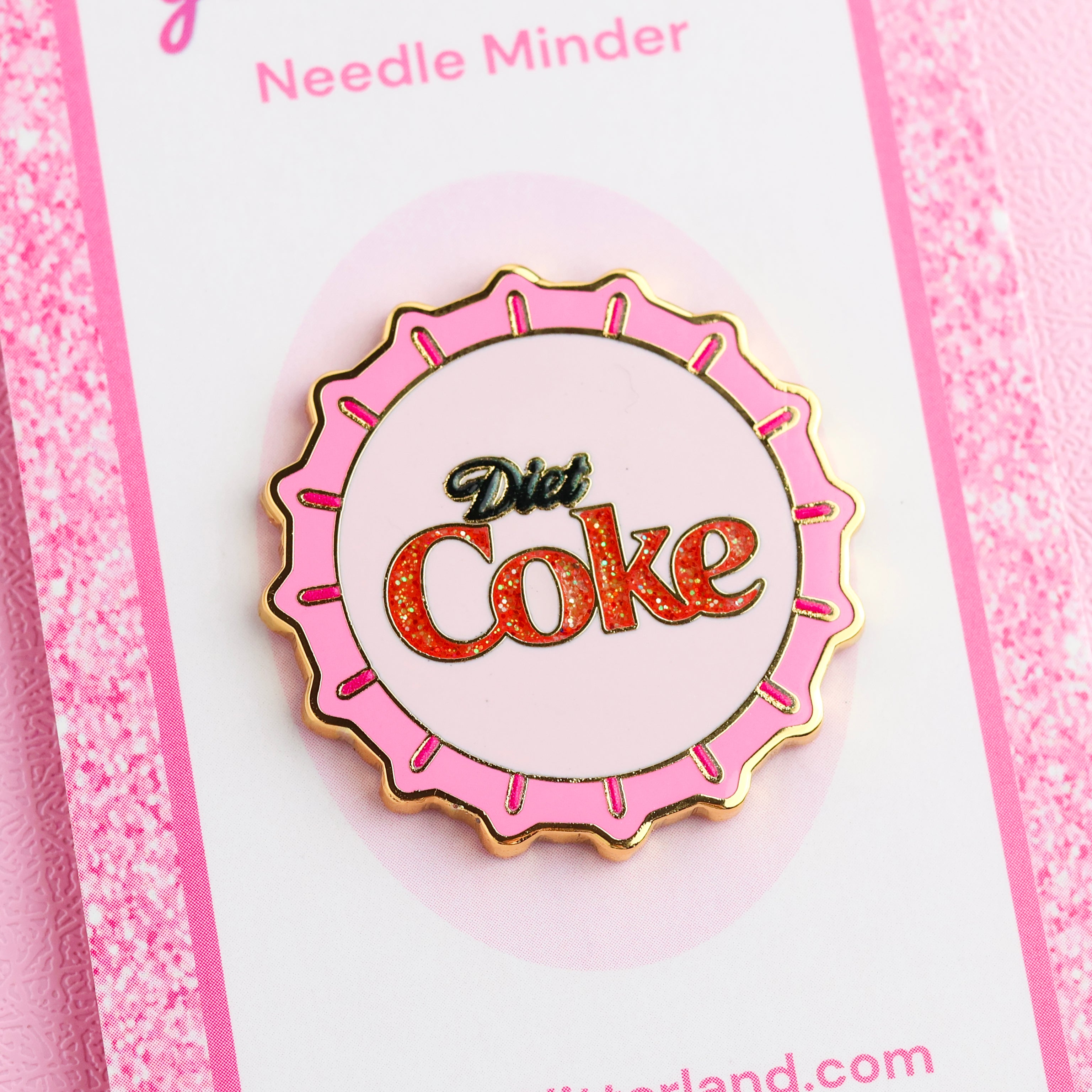 Diet Soda Bottle Cap Needle Minder