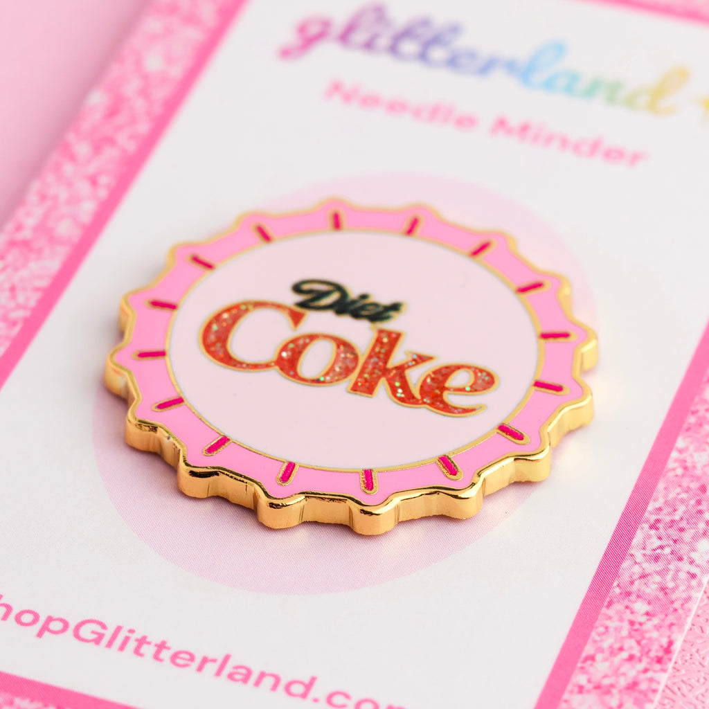 Diet Soda Bottle Cap Needle Minder