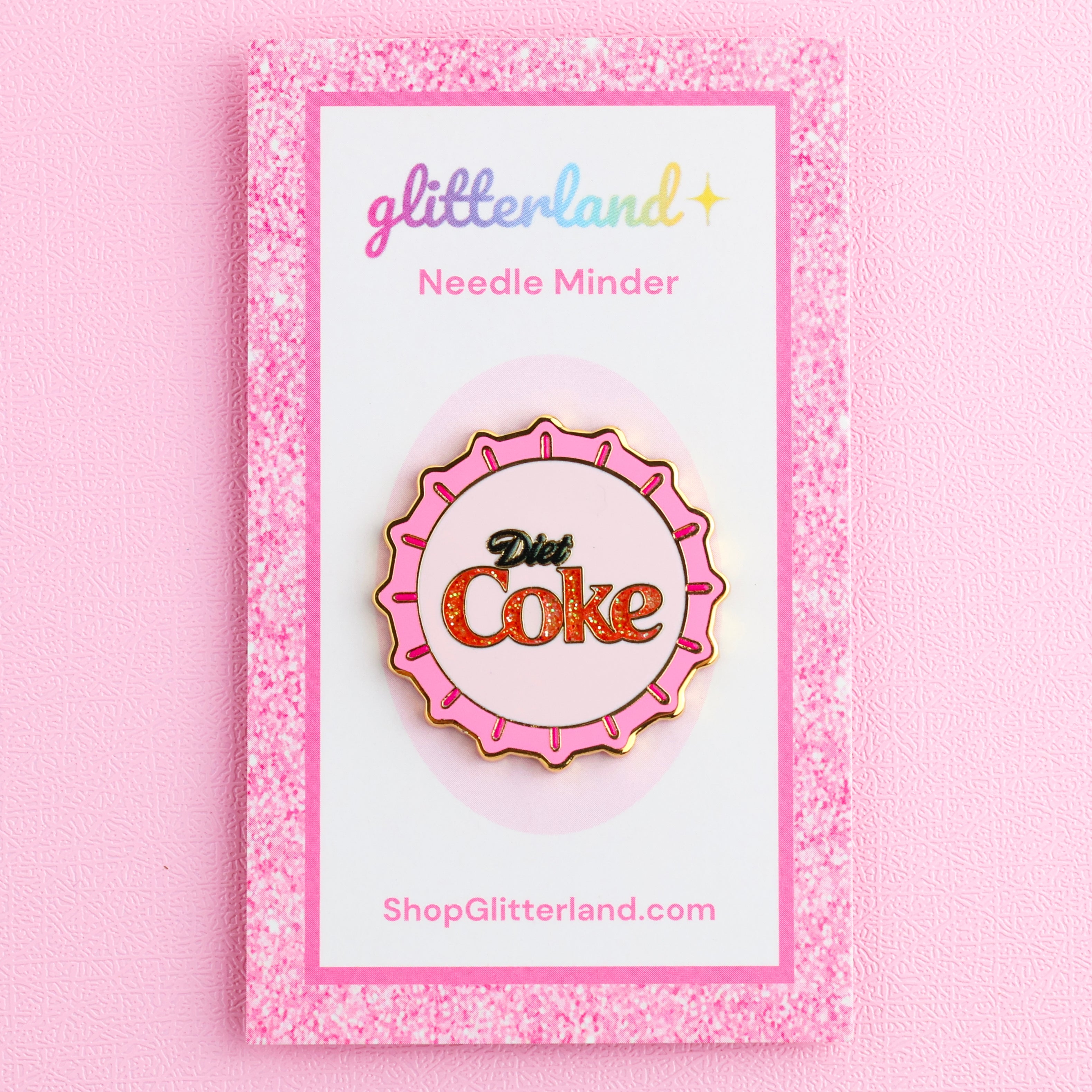 Diet Soda Bottle Cap Needle Minder