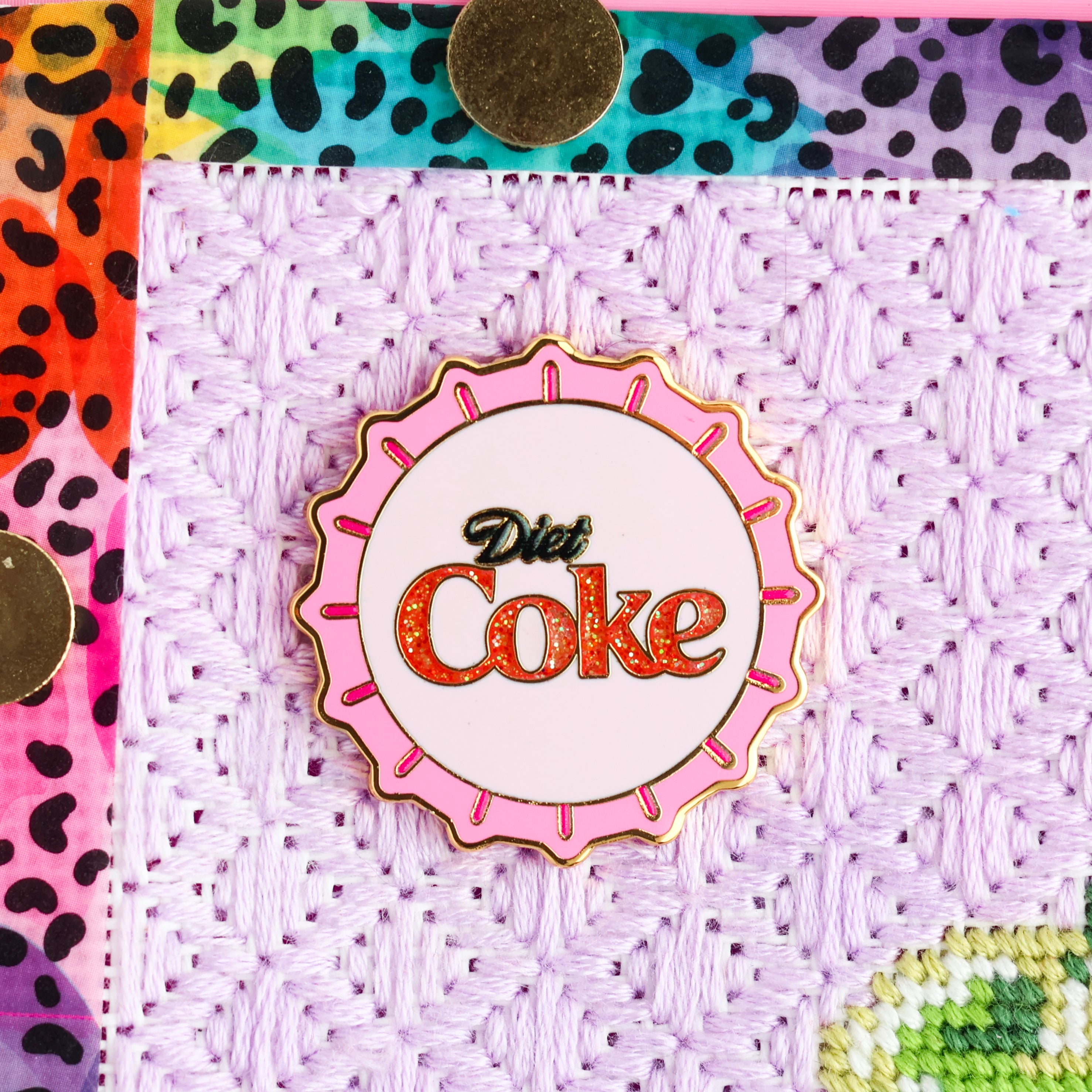 Diet Soda Bottle Cap Needle Minder