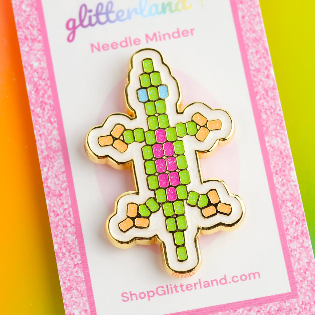 Beaded Lizard Needle Minder