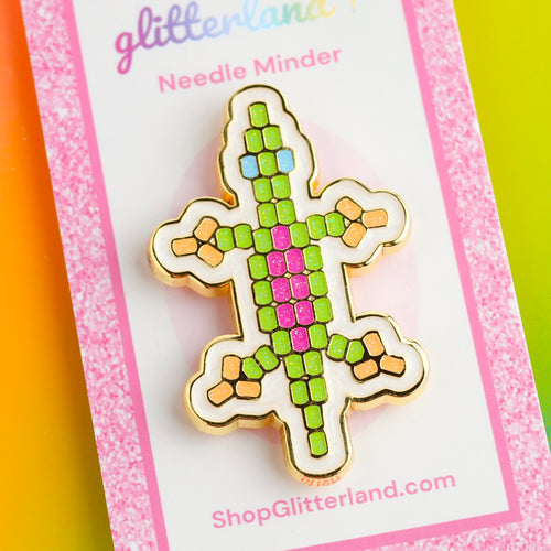Beaded Lizard Needle Minder