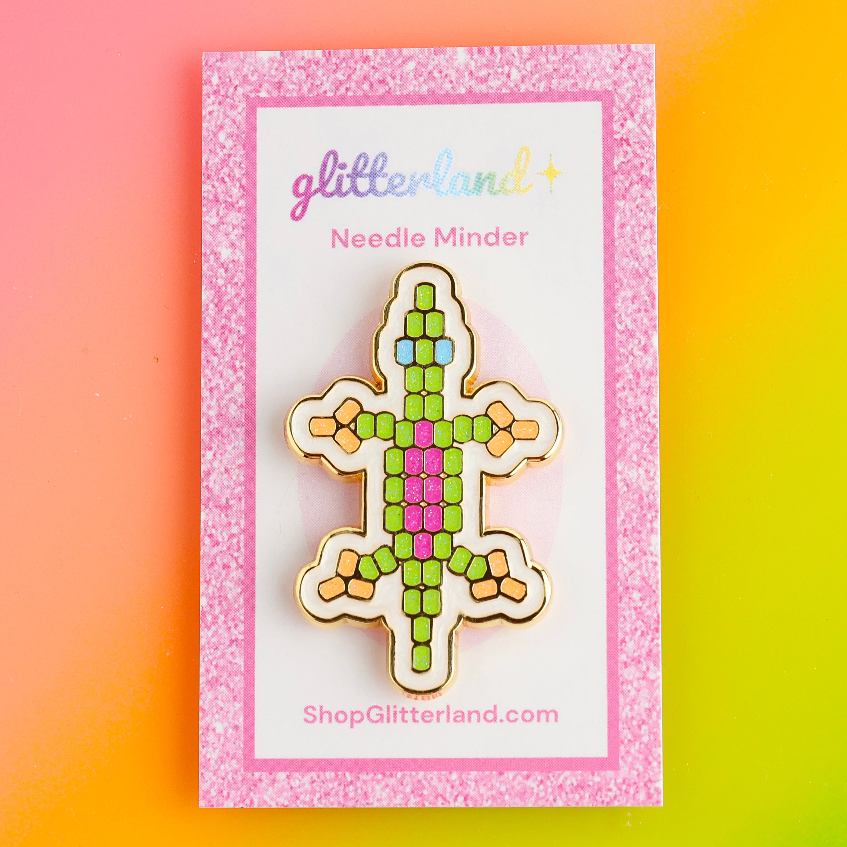 Beaded Lizard Needle Minder