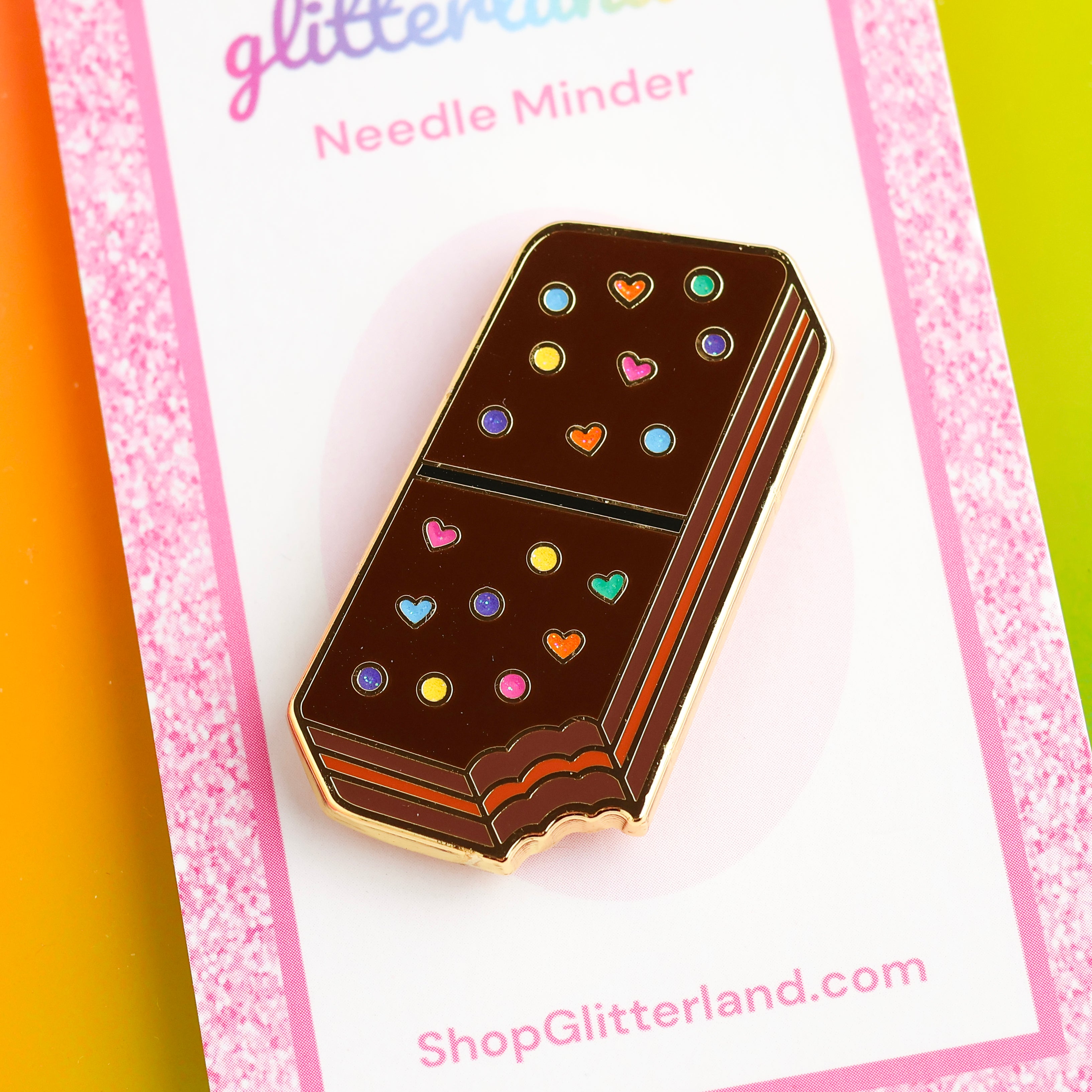 Rainbow Brownie Needle Minder