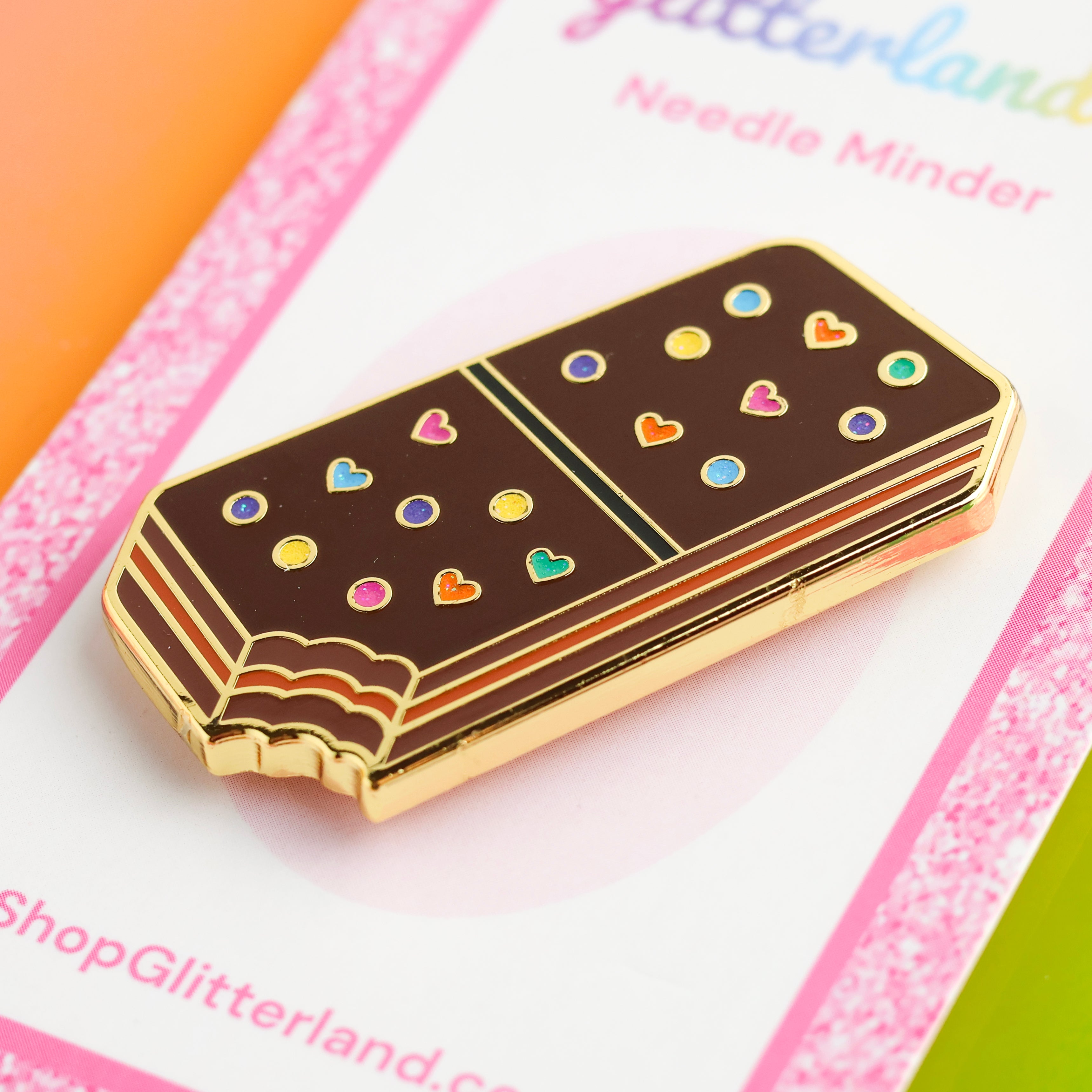 Rainbow Brownie Needle Minder