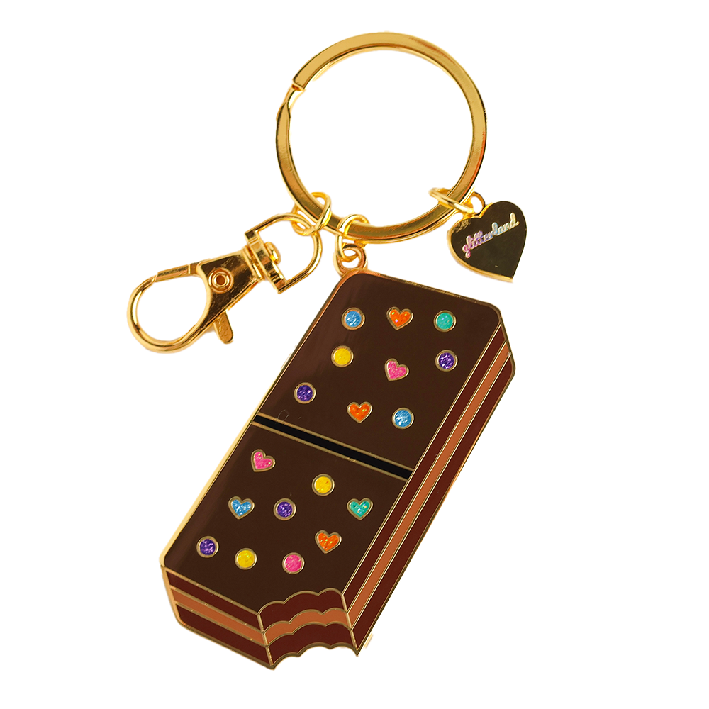 Rainbow Brownie Keychain