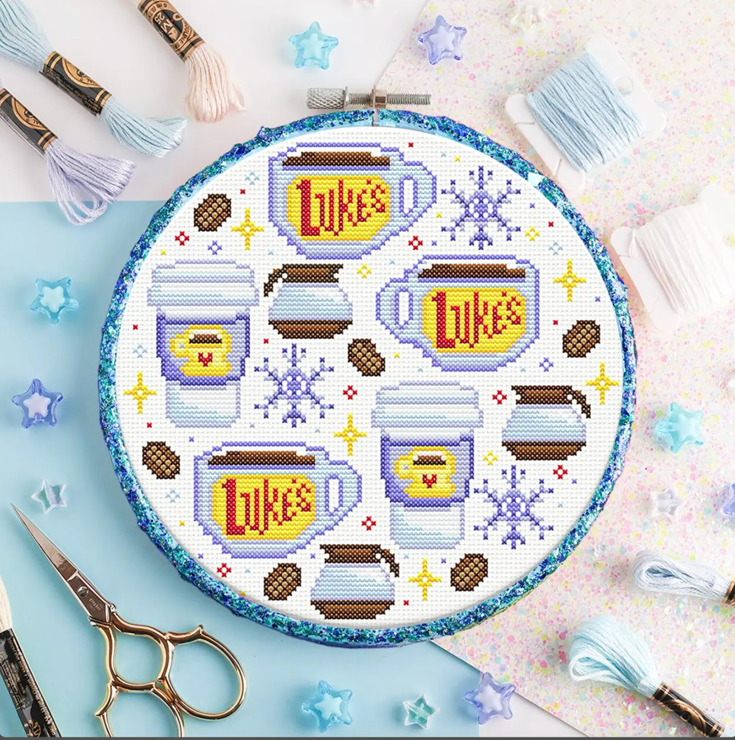Winter at Luke's Cross Stitch Pattern