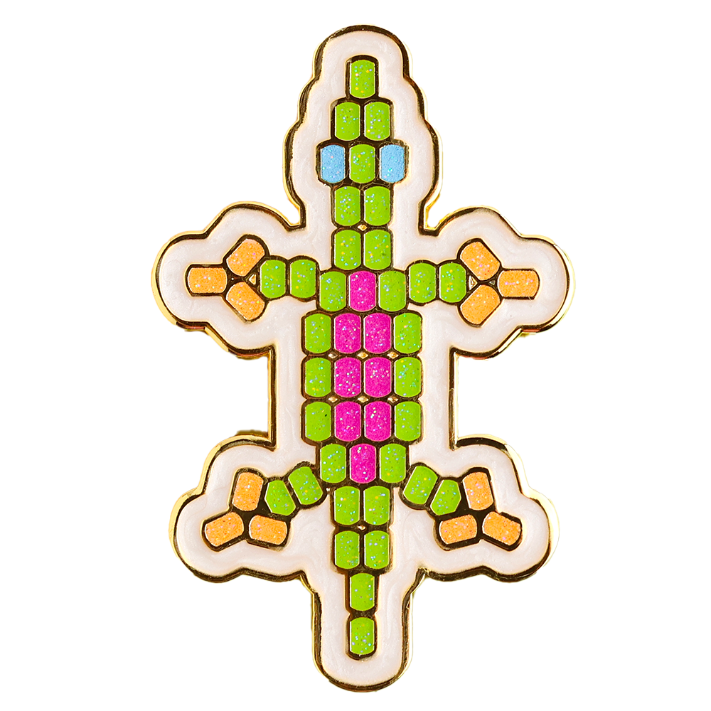 Beaded Lizard Needle Minder