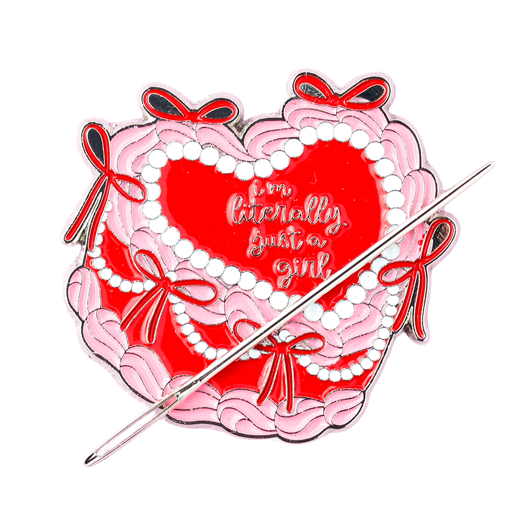 Just a Girl Cake Needle Minder